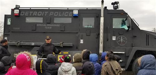 Detroit Police talking to students